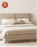 TÄLLÅSEN estructura cama tapizada, Kulsta beige claro, 160×200 cm