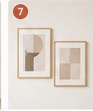 PJÄTTERYD · set de 3 cuadros ondulado, 56×56 cm
